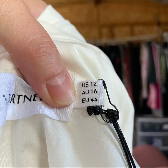 Fame and Partners Cream Wrap Dress Size 12 - Picture 5 of 6